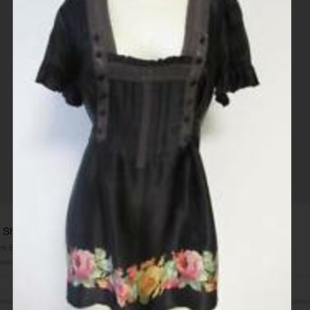 Free People Silk blouse size 6